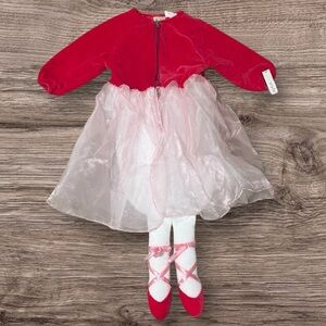 Ballerina Bunting Halloween Costume Faux Legs Tulle Pink Size 0 3 6 mo Baby Girl